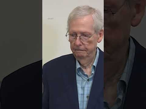 Sen. McConnell looking downward